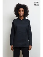 NEOBLU Eugenie Dámska kuchárska blúzka s dlhými rukávmi 24.4459 deep black NEOBLU Eugenie Dámska kuchárska blúzka s dlhými rukávmi 24.4459 deep black