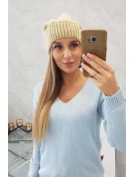 Dámska čiapka Ingrid K371 beige