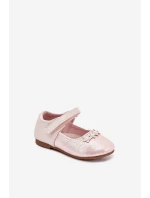 Balerinki Dziecięce Na Rzep Z Kwiatuszkami Różowe Nikione Balerinki Dziecięce Na Rzep Z Kwiatuszkami Różowe Nikione