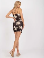 Šaty DHJ SK 15876.35 čierna a béžová