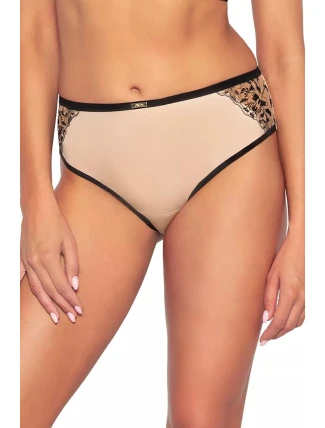 Dámske brazílske bikiny / nohavičky Retro 2061/B Flesh with black - AVA