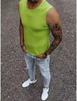 Pánske tričko bez rukávov bez potlače svetlozelené FashionStreet RX4917 Pánske tričko bez rukávov bez potlače svetlozelené FashionStreet RX4917