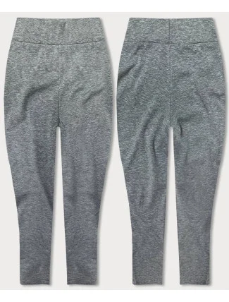 Šedé bavlnené 3/4 legíny (YW01045-A3) Šedé bavlnené 3/4 legíny (YW01045-A3)