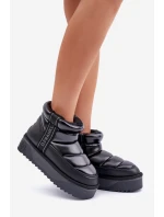 Niskie Śniegowce Na Grubej Podeszwie D.Franklin DFSH371011 Czarne