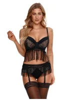 Dámska push-up podprsenka 2314 Čierna s béžovou - Lupoline Dámska push-up podprsenka 2314 Čierna s béžovou - Lupoline