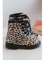 Dziecięce Botki Ocieplane z Suwakiem Beżowe Goopy