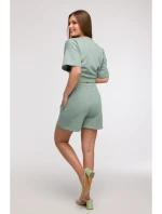 B295 Šortky s vreckami - mentolové