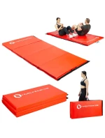 Gymnastický skladací matrac červený 2400x1200x50mm HMS MGS01 Gymnastický skladací matrac červený 2400x1200x50mm HMS MGS01