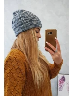 Dámska čiapka Eliza K205 dark grey+jeans