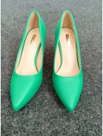 Dámske lodičky na podpätku B-831 Green - Bellucci Dámske lodičky na podpätku B-831 Green - Bellucci
