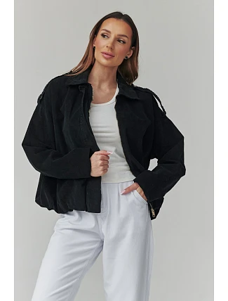 teplá šnúrová bunda model 225693 Makadamia