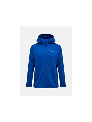 Pánska mikina PEAK PERFORMANCE M Trail Polartec Power Grid Zip Hood, modrá farba Pánska mikina PEAK PERFORMANCE M Trail Polartec Power Grid Zip Hood, modrá farba