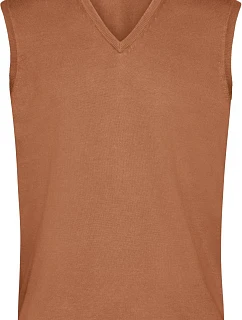 Daiber JN 657 Pánska sveterová vesta s výstrihom do V 02.0657 camel