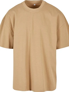 Build your Brand BY 163 Oversize tričko z hrubej bavlny 56.0163 union beige
