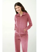 Vamp - Zamatové tepláky na zips 21142 - Vamp Vamp - Zamatové tepláky na zips 21142 - Vamp