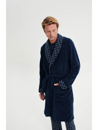 Vamp - Dlhý jednofarebný župan 19606 - Vamp