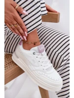 Sneakersy Damskie Na Platformie LEE EMMA WOMEN LOW 50251014.00L Białe