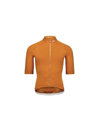 Cyklistické tričko POC M's Thermal Lite Jersey, hnedé