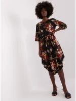 LK SK 507510 šaty.31P čierna a červená