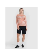 Dámske rýchloschnúce cyklistické tričko s dlhým rukávom 4F 4FWSS25TFLOF344-70A