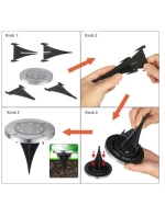 SOLÁRNA LAMPA 8 LED SMD PRE PRELOMENIE KPL.4PCS