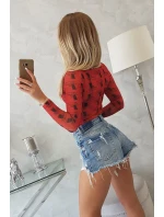 Blúzkové body v bronzovo červenej farbe Blúzkové body v bronzovo červenej farbe