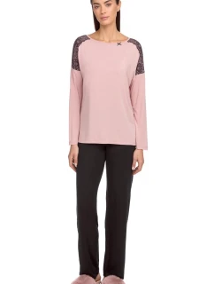 Vamp - Dvojdielne dámske pyžamo 15207 - Vamp pink zephyr xxl