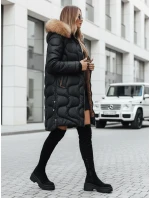 Dámska zimná bunda VIRELIA prešívaná s kapucňou čierna FashionStreet TY4937