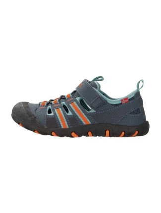 Trollkids Kids Sandefjord Sandal XT dark navy/dusky turquoise/glow orange (668-110) detské športové sandále pre chlapcov/dievčatá