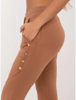 Tepláky CLM DR 0128.05P svetlohnedé