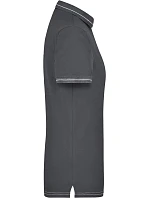 Daiber JN 568 Dámske elastické polo tričko z džerseju 02.0568 grafitová/biela Daiber JN 568 Dámske elastické polo tričko z džerseju 02.0568 grafitová/biela