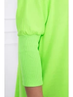 Oversize blúzka neónovo zelená