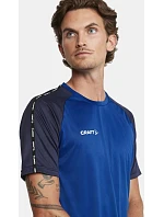Craft Teamwear Squad Go Contrast Jersey M Pánske kontrastné športové tričko 82.2725 tmavomodré Craft Teamwear Squad Go Contrast Jersey M Pánske kontrastné športové tričko 82.2725 tmavomodré