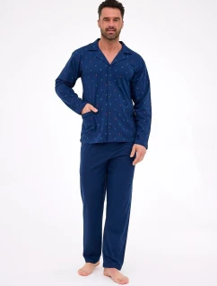 Cornette pyžamo 114/79 long/r 3XL-5XL pánske rozopnuté