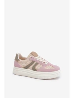 Sneakersy Damskie Z Plecionką Na Platformie Multikolor Lesida