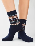 Noviti SW010 Vlnené ponožky so vzorom 36-41