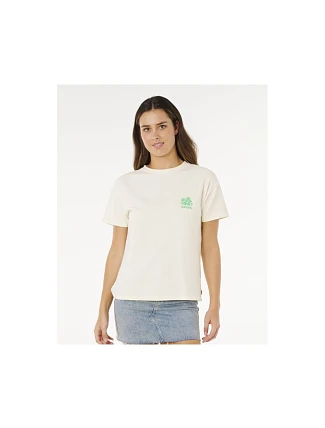Dámske tričko RIP CURL Surf Puff Party Pack Relaxed, béžové Dámske tričko RIP CURL Surf Puff Party Pack Relaxed, béžové