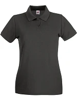Fruit of the Loom Lady-Fit Premium Polo Dámske piqué polo 16.3030 svetlo grafitová Fruit of the Loom Lady-Fit Premium Polo Dámske piqué polo 16.3030 svetlo grafitová
