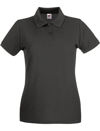 Fruit of the Loom Lady-Fit Premium Polo Dámske piqué polo 16.3030 svetlo grafitová Fruit of the Loom Lady-Fit Premium Polo Dámske piqué polo 16.3030 svetlo grafitová