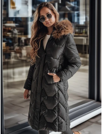 Dámska prešívaná dlhá bunda WINTERACT black FashionStreet TY4778 Dámska prešívaná dlhá bunda WINTERACT black FashionStreet TY4778