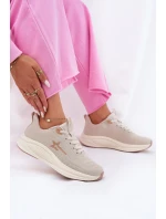 Buty Sportowe Sneakersy Damskie Big Star RR274A145 HI-POLY SYSTEM Beżowe