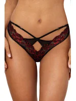Sexy tangá V-10028 čierna/červená - Axami Sexy tangá V-10028 čierna/červená - Axami