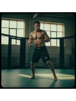 MMA šortky čierne DBX Bushido MMA šortky čierne DBX Bushido