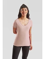 Fruit of the Loom Lady-Fit Iconic 150 V-Neck T Dámske tričko s výstrihom do V 16.1444 biele Fruit of the Loom Lady-Fit Iconic 150 V-Neck T Dámske tričko s výstrihom do V 16.1444 biele