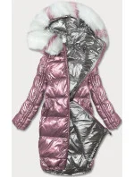 Dámska obojstranná metalická zimná bunda P21-7901 - Minority