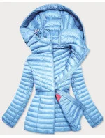 Svetlomodrá vypasovaná dámska bunda (GT-212)