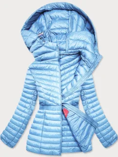 Svetlomodrá vypasovaná dámska bunda (GT-212)