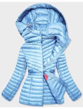 Svetlomodrá vypasovaná dámska bunda (GT-212)