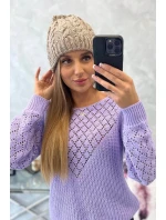 Dámska čiapka Kalina K362 dark beige