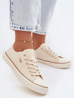 Dámske nízke tenisky Big Star TT274773 Beige